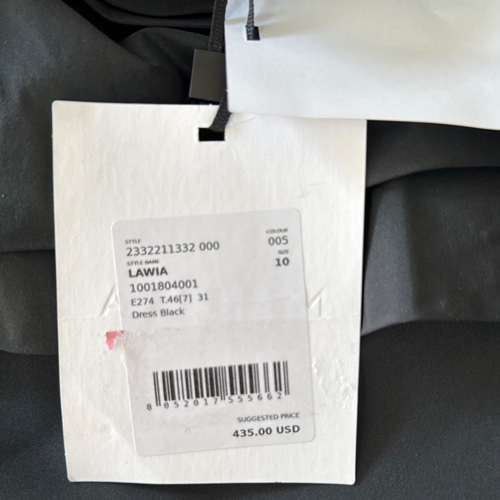 Black A-Line Puff Sleeve MARELLA Cocktail Dress - Picture 5 of 9